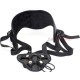 Strap on harness with bullet vibrator