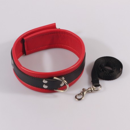 Colored quality leather collar