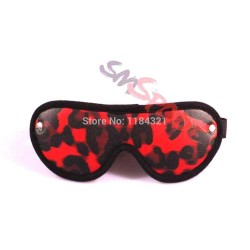 Red leopard mask blindfold