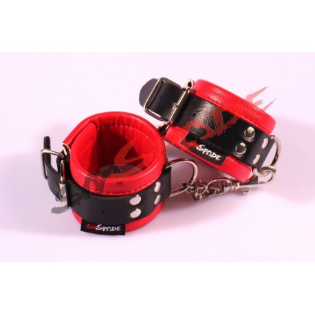 Quality Red Leather handcuffs